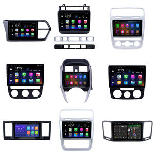 Produits chauds cadre radios panneau de voiture cadre de voiture pour VW 2016 Touran noir 9 pouces lecteur DVD de voiture cadre - Product Image 3