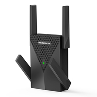 Repetidor WiFi Gigabit LAN de 1800Mbps, Doble Banda 2.4G 5.8G, Extensor de Red Inalámbrica con 4 Antenas Externas