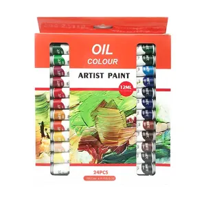 24 colors 12ml oil paint art paints oil colour painting for artist