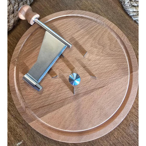 Coupe-fromage avec support en bois, trancheuse à disque rotative, grattoir manuel pour pépites <span class=keywords><strong>de</strong></span> chocolat, machine à copeaux <span class=keywords><strong>de</strong></span> fromage - Product Image 4