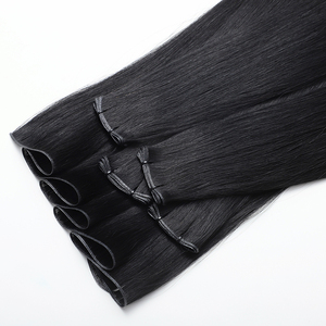2025 Mới Tay Gắn Sợi Ngang Thiên Tài Sợi Ngang Cực Kỳ Vô Hình Con Người Tóc Mở Rộng Remy Trinh Nữ Gốc Việt Tóc Tự Nhiên Màu Đen - Product Image 2