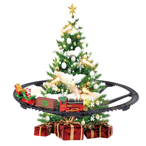 Set <span class=keywords><strong>de</strong></span> <span class=keywords><strong>Tren</strong></span> Navideño <span class=keywords><strong>para</strong></span> Árbol <span class=keywords><strong>de</strong></span> <span class=keywords><strong>Navidad</strong></span>, Pista <span class=keywords><strong>de</strong></span> Fácil Montaje, <span class=keywords><strong>Tren</strong></span> <span class=keywords><strong>El</strong></span>éctrico <span class=keywords><strong>de</strong></span> Santa Claus con Luces y Sonido <span class=keywords><strong>para</strong></span> Decoración Navideña - Product Image 1