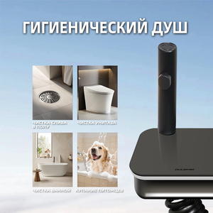 Ensemble de douche mural en acier inoxydable durable à haute pression avec interrupteur rotatif pour salle de bain - Product Image 5