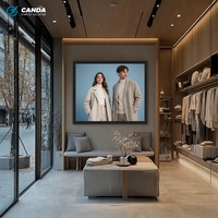 Écran tactile LCD carré haute luminosité 4K, publicité numérique, animation graphique, point d'accès Wi-Fi pour centre commercial, magasin de détail, OEM