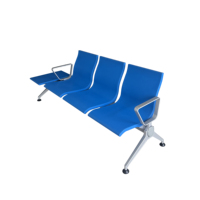 Chaise d'attente commerciale durable de haute qualité au meilleur prix YA-J240P, 3 places, en métal, pour aéroport, bureau, hôpital, école, gymnase, avec USB