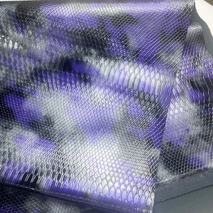 Very Shiny Surface <strong>Python</strong> Embossed PU Synthetic Leather - Product Image 2