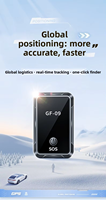 Traceur GPS 2G GF-09 avec SOS à une touche, service d'application gratuit pendant 3 ans et utilisation multi-scènes