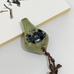 <span class=keywords><strong>Ocarina</strong></span> Portátil de Cerámica de 6 Orificios en Do Alto para Principiantes, Instrumento de Viento de Alta Calidad, Herramienta de Práctica con Resonancia Dulce - Product Image 6