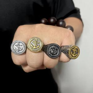แหวนสแตนเลสผู้ชายวินเทจธอร์ค้อนธอร์จี้หัวหมาป่านอร์ดิกเครื่องประดับทางศาสนาทำจากโลหะผสมสำหรับ - Product Image 6