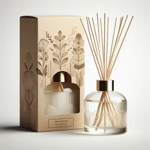 Özel lüks boş parfüm Balsam hediye paketi kamış difüzör kağıt ambalaj kutuları ürünler için özel ambalaj