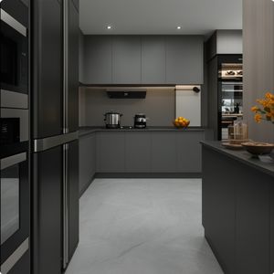 <span class=keywords><strong>Cucina</strong></span> Moderna Minimalista 2025 <span class=keywords><strong>con</strong></span> Mobili Completi Personalizzati, Unità a L in Melamina <span class=keywords><strong>con</strong></span> Lavello - Product Image 3