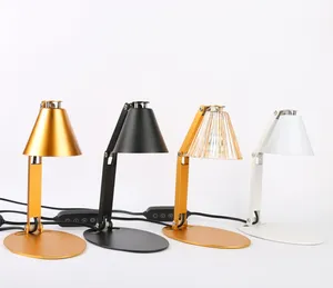 Dimmbare Kerzenlampenwärmer mit Einstellbarer Höhe für Heimdekoration Hauswärmen Geschenk Glas-Timer Wachsschmelzlicht