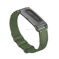 Eksklusif OEM Google Fitbit Air Tali Jam Tangan Elastis Nilon Anyaman 22mm Desain Gesper Snap Loop Mewah dengan Bumper Metalik Elastis