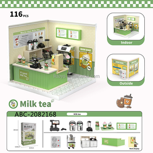 Juguetes de la suerte, venta al por mayor, Mini cocina, casa de juegos de la amistad, tienda de postres de miel, Kit de Casa de juguetes, súper tienda, sala de café, sala de estar - Product Image 3