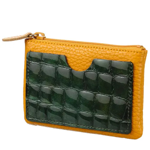 Japanese design high-quality men's authentic multicolor cowhide bi-folding <b>card</b> <b>holder</b> <b>wallet</b> - Product Image 5