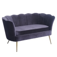 Ensemble de meubles de salon modernes et luxueux chaises d'appoint de designer en velours pour la maison et les villas élégantes et funky royal