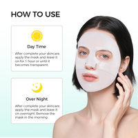 Masque facial en feuille de bio-collagène hydratant en profondeur, éclaircissant, anti-rides, liftant, produit de soin du visage, masques faciaux hydratants, vente en gros