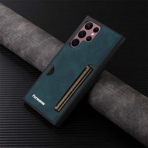 Étui de téléphone en cuir PU rétro avec porte-cartes pour <span class=keywords><strong>Samsung</strong></span> S26 S25 S24 S23 Ultra S22 S21 FE <span class=keywords><strong>Note</strong></span> <span class=keywords><strong>20</strong></span> Ultra, étui de téléphone avec fente pour carte - Product Image 4