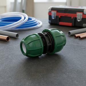 ข้อต่อลดแรงดันแบบอัด 50*20 สำหรับท่อ PE/HDPE วัสดุ PP บริสุทธิ์ รุ่น SAP10025020 สำหรับการชลประทานทางการเกษตร - Product Image 3