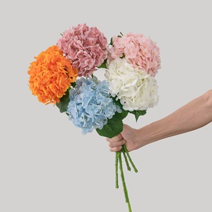 ดอกไฮเดรนเยียประดิษฐ์ CallaFloral ทำจาก PVC ยางนิ่ม สำหรับตกแต่งงานแต่งงาน สีส้ม ขาว ชมพู ฟ้า ม่วงอ่อน เหลือง เขียว - Product Image 1