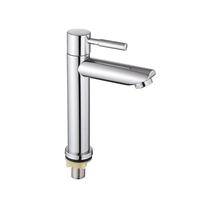 Robinet de lavabo monocommande en acier inoxydable 304 durable, finition brossée, pour salle de bain