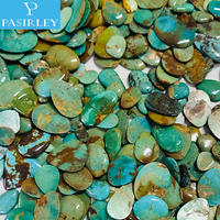 Pierre précieuse en turquoise bleue naturelle Pasirey, différentes formes, cabochon, 2-16 mm, pierres précieuses en vrac, vente en gros, bijoux