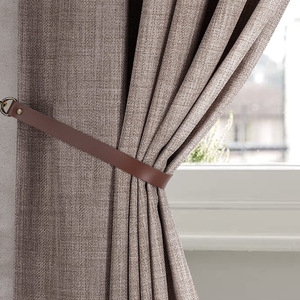 En stock, sencillos sujetadores de cortinas de cuero y cuerdas para uso doméstico y hotelero, incluyendo cortinas y cortinas para puertas. Incluye también - Product Image 1