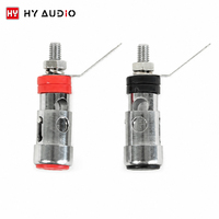 Bornes de connexion pour haut-parleurs HY AUDIO, bornes de haut-parleur plaquées argent, fourniture d'usine, bornes audio pour voiture, pièces de haut-parleur
