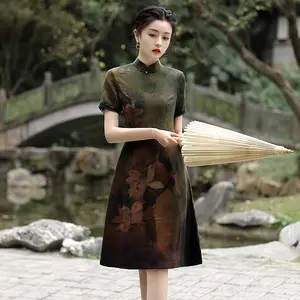 Hot Sale Colorful Traditional Clothing Qipao Cheongsam For Women Gift