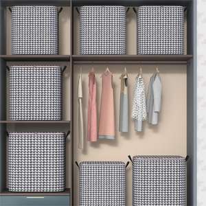 Große Kapazität Decken Aufbewahrung Haushalt Vliesstoff Klappbekleidung Wäsche-Korb - Product Image 5