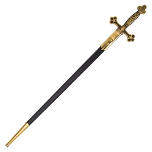Espada Ceremonial, Espada de la Cruz, Espada de Metal, Espada Occidental, Espada Masónica, Espada de Película de Fantasía, Accesorio de Cine, Espada sin Afilar - Product Image 2