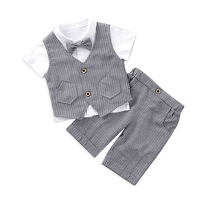 Conjunto de Ropa de Verano para Niños, Estilo 2022, Traje de Caballero de Manga Corta para Niños - Product Image 3