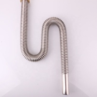 Hugcixi Yuyao — bec de descente flexible en acier inoxydable, tube de vidange d'évier