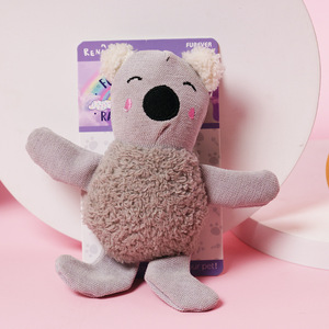 Rena Pet Macaron Fantasy Plush Cat Toy Polar <b>Bear</b> Durable Chew Toy For Cats - Product Image 2