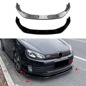 Alerón delantero Amp-Z con textura de fibra de carbono y acabado mate para Volkswagen Golf MK6 GTI 2008-2012 - Product Image 1