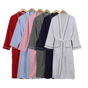 2025 Factory White <strong>Waffle</strong> Hotel Designer Bath <strong>Robe</strong> Unisex 100% Cotton Night <strong>Robe</strong> High Quality Men Or Women <strong>Kimono</strong> Bathrobe - Product Image 5