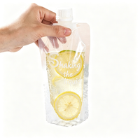 Pochette souple transparente personnalisée avec bec verseur pour bières, boissons et jus – Emballage alimentaire anti-fuite