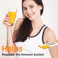 Poudre de Vitamine C et Vitamine D Super Orange Antioxydante pour Adultes, avec Protéines et Calcium pour Femmes d'Âge Moyen – Prise en Charge OEM