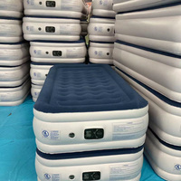 Lit à air de taille unique pour l'extérieur, matelas gonflable floqué à usage domestique