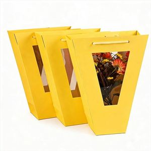 Personalized Creative Portable Bouquet <b>Paper</b> Bag | Custom Florist Gift Packing Carrier - Product Image 4