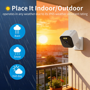 Cámara Inteligente a Todo Color de 400W para Interiores y Exteriores, Vigilancia HD de Mascotas con Visión Nocturna y Soporte Magnético - Product Image 3