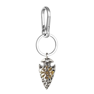 Porte-clés vintage flèche viking en acier inoxydable, pendentif rune, accessoire culturel unisexe, cadeau pour usage quotidien - Product Image 5