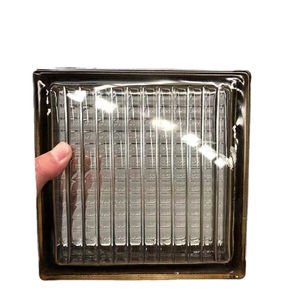 Bloques de construcción de vidrio esmerilado Ultra transparente, bloques de vidrio ahuecados, resistentes a impactos, decorativos - Product Image 1