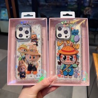 Usine Chaude Charmes Labubu Grand Dans L'énergie Téléphone étui pour iphone 16 Plus 15 Pro Max 17 Air Mignon Dessin Animé TPU PC Couverture de Téléphone