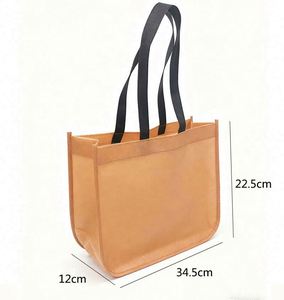 Sacs cadeaux promotionnels personnalisés sur le thème d'Halloween, vente d'usine, sacs de shopping réutilisables en tissu non tissé, sac fourre-tout demi-lune - Product Image 2