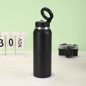 Pink Stainless Steel Vacuum Insulated Water Bottle With Lid Minimalist Design For Travel - Product Image 3