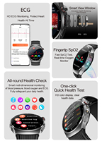 Nuevo Reloj Inteligente Deportivo TK68 con Pantalla AMOLED Redonda, Bomba de Aire, Presión Arterial, ECG, Frecuencia Cardíaca, Análisis de Salud, Detección de Caídas para Hombres
