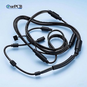 Cable de Control de Bloqueo de Capucha Coaxial USB Tipo C Enrollado, Fabricación de Cables Personalizados, Arnés de Cableado para <span class=keywords><strong>Tractor</strong></span>, Banco de Trabajo - Product Image 5