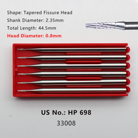 Fraise à carbure HP US n° 698/699/700 pour usage en laboratoire – Fraise droite, plate, conique, à fissure – Outils de laboratoire – Kit de fraises en carbure de tungstène