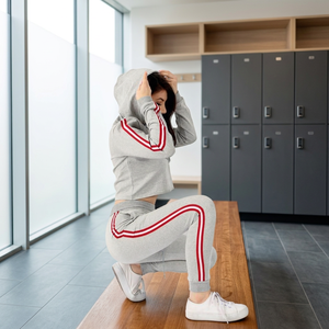2024 Trendy New Winter Eco-Friendly Active Stretch Cotton Thick Hoodie for Women Breathable Anti-Bacterial <b>Windproof</b> Loose Fit - Product Image 3